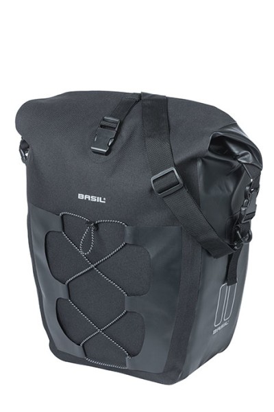 Basil Navigator Waterproof L Einzeltasche, Tarpaulin mit Polyester, schwarz, lose 31 L, 32x15x37cm,
