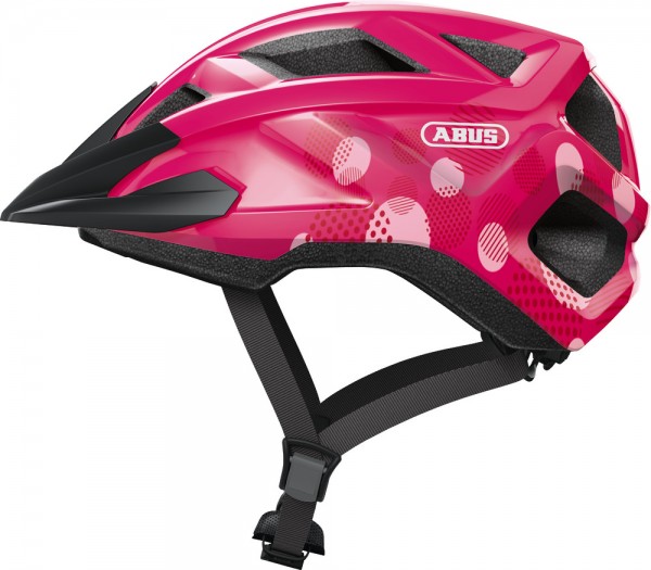 Abus MountZ Fahrradhelm, Kinder- und Jugendhelm, M, fuchsia pink, AS Größe: M, Kopfumfang: 52 - 57 c