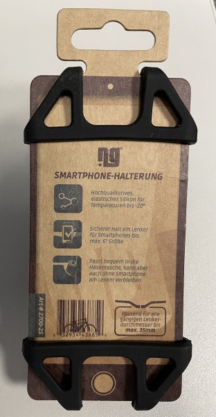 NG Sports Universal Smartphone Halterung, Silikon, 125x65mm, black