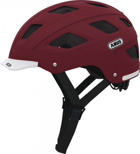 Abus Hyban Fahrradhelm, Erwachsenen- und Jugendhelm, M, marsala red AS Größe: M, Kopfumfang: 52 - 58