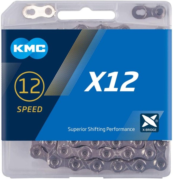 KMC, Kette, X12 silber, für 12-fach, 126-Glieder, Nickel beschichtet, inkl. MissingLink, Nachfolger