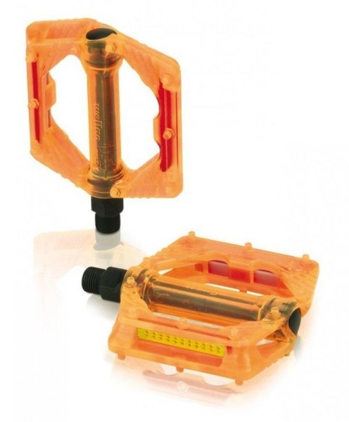 XLC Plattform-Pedal PD-M16 orange transparent