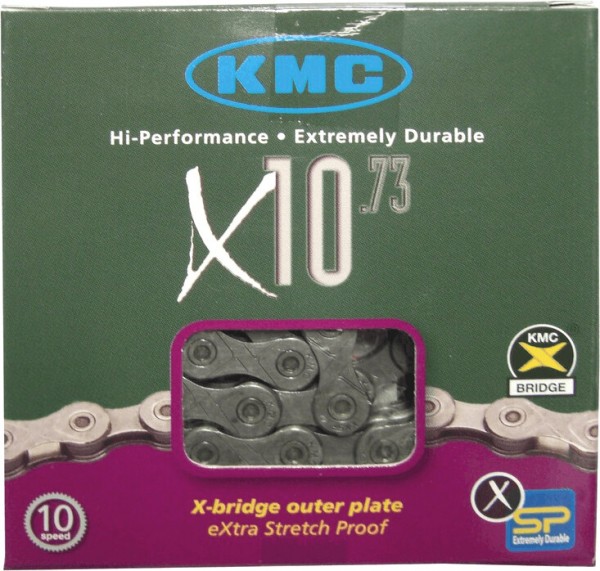 KMC Kette "X10-73" SB-verpackt, 1/2 x 11/128", 10-fach 5,88 mm, werkzeuglose Montage, X-SP Technolog