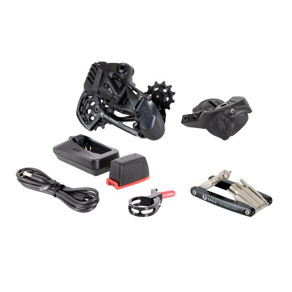 SRAM Upgrade-Kit "GX Eagle AXS" Bestehend aus: Schaltwerk (0.347.071/3), Schalter (0.347.069/7), Akk