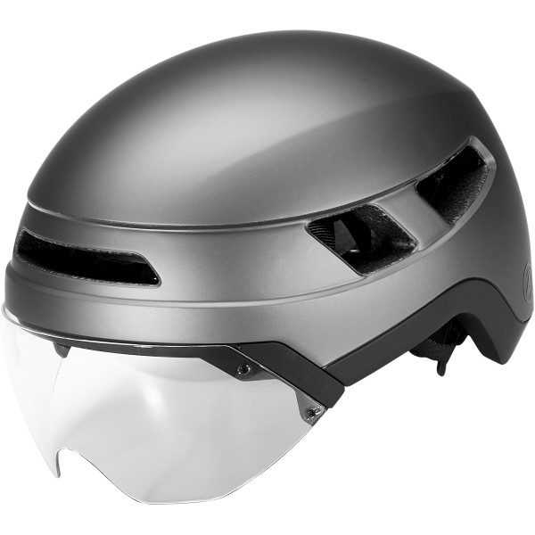 Lazer Urbanize NTA Matt Titanium L mit Visier klar, Rückleuchte mit micro USB aufladbar