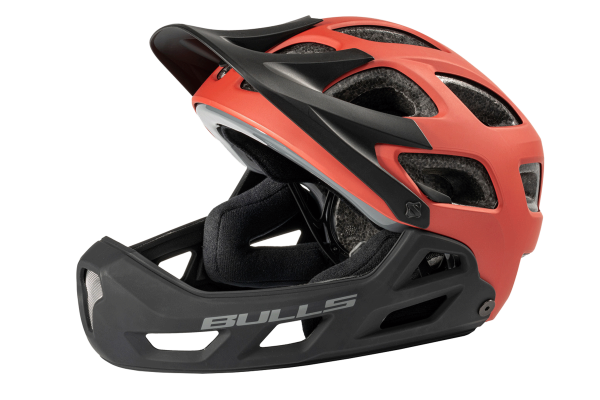 BULLS Helm Whistler CG Helme Fullface Helm schwarz/rot