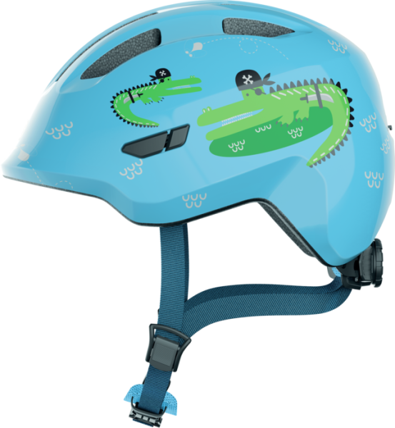Abus Smiley 3.0 Fahrradhelm, Baby- und Kleinkinderhelm, S, blue croco,Größe: S, Kopfumfang: 45 - 50