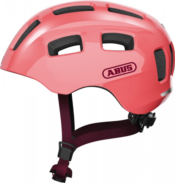 Abus Youn-I 2.0 Fahrradhelm, Kinder- und Jugendhelm, M, living coral, AS Größe: M, Kopfumfang: 52 -