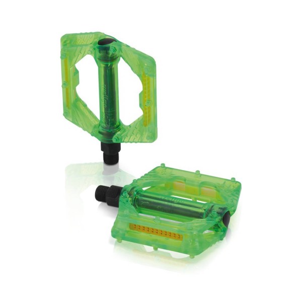 XLC Plattform-Pedal PD-M16 grün transparent