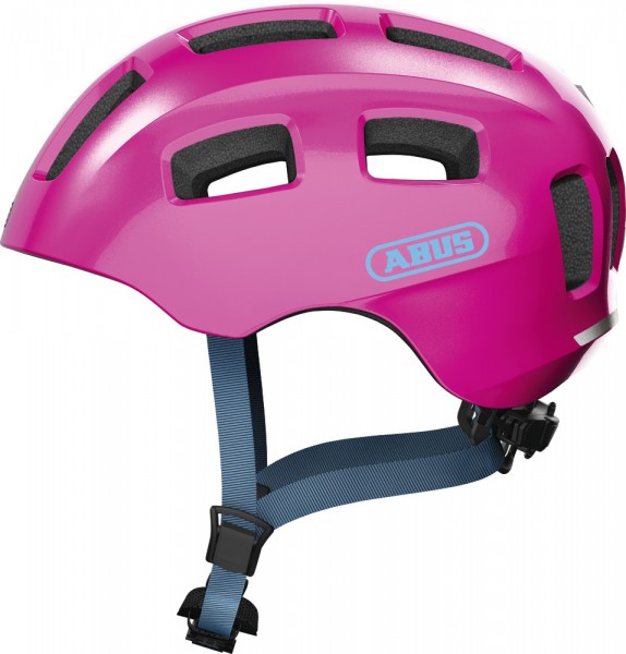 Abus Youn-I 2.0 Fahrradhelm, Kinder- und Jugendhelm, M, sparkling pink, AS Größe: M, Kopfumfang: 52