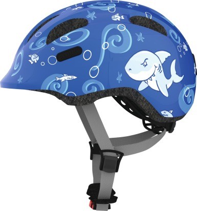 Abus Smiley 2.0 Fahrradhelm, Baby- und Kleinkinderhelm, M, blue sharky, AS Größe: M, Kopfumfang: 50