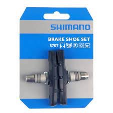 SHIMANO Bremsschuh "Deore" S70T Für V-Brake, SB-verpackt Schraubbefestigung, passend für BR-M510, BR